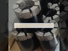 半丸型ダイヤモンド・ビット 中型から硬型岩の核採掘用